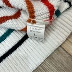 Boutique Colorful striped tank top size Large vneck sweater White Photo 3