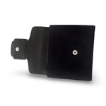 Salvatore Ferragamo black  Vara canvas pouch with a silver-tone buckle. Photo 9