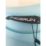 Incerun Blue Mesh Short Sleeve Workout Top Sz M NWT Size M Photo 2