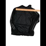 Tangerine  Jacket Women's Size Medium Active Stripe Track Black White Stripes Photo 2