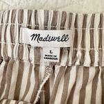 Madewell Crinkle Cotton Striped Dolphin-Hem Shorts Boxers Women’s Large Photo 3