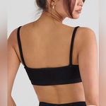 House Of CB Mischa BLACK RIBBED KNIT BRALETTE Photo 3