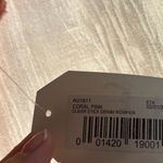 Sadie & Sage Clear Eyes Denim Romper Coral Pink NWT Size S‎ Photo 2