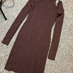 LA Hearts L.A. Hearts | Brown Cold Shoulder Ribbed Sweater Bodycon Dress Photo 0