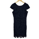 Sam Edelman  Navy‎ Lace Cap Sleeve Sheath Dress Cutout Waist Photo 4