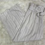 Banana Republic  Linen-Blend Striped Paperbag Pant Size‎ 10 NWT Photo 1