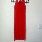 Modern Citizen  Orange ribbed midi dress size L Photo 2