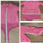 Lulumari Accordion bodysuit blouse pink size M Photo 5
