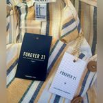 Forever 21  wide leg linen blend earthy bohemian chic jumpsuit/romper NWT SM Photo 8