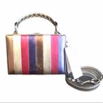Nasty Gal  Stripe Crossbody, Pink, Blue, Silver Photo 8