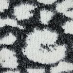 Freshman 1996 Leopard Print Fuzzy Sweater Black & White Cropped Long Sleeves L Size L Photo 5