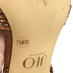 JLO by Jennifer Lopez Women's 7.5 Emilie Ankle Strappy Braided High Heels Sandal Tan Photo 11