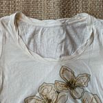 Loft Ann Taylor flower shirt sz S short sleeve scoop Photo 2