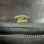 Gucci Vintage  Black Leather Flap Chain Shoulder Handbag Evening Bag Authentic Photo 3