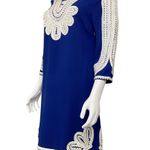 Blue Embroidered Tunic Dress Bohemian Festival Casual Cute Size M Photo 3