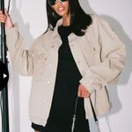 Princess Polly Beige Western Denim Jacket Photo 5