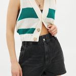 BDG Pull-On High Waisted Mom Short Black Denim NWT Size XS Photo 0