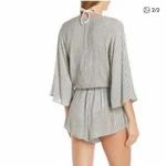 Elan Pinstripe Cover-Up Romper Size Medium Photo 1