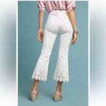Pilcro and the Letterpress  High-Rise White Flare Jeans 31 Women’s Cropped Photo 1