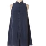 Equipment  Button Down Dress in Navy Photo 1