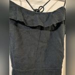 Free People COPY - More Than A Mini Gauze Tie-Back Mini Dress Black Sz L/G NWT Photo 4