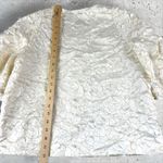 COS  Women's Cotton Appliqué 3D Puff 3/4 Sleeve Evening Jacket‎ Sz 10 Snap Front Photo 7