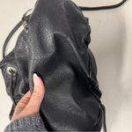 The Sak  Black Leather Drawstring Backpack Bag Purse Women’s Boho Classic Photo 3