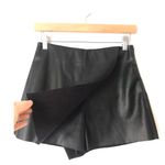 Vestique BLACK FAUX LEATHER SKIRT WITH SHORTS UNDERNEATH Photo 1