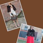 Vintage Fur Collar Crop Evening Jacket Black Size undefined Photo 5