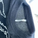 Dinosaur Cartoon Pattern Knit Sweater by Unfashional Black Size XXL Photo 2