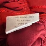 Burgundy Red Size Small Off The Shoulder Crop Top With 3/4 Sleeves Side Zip Photo 6