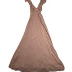 Reformation Sleeveless V-Neck Peppermint Maxi Wrap Dress Size XS Formal Bridal Photo 3