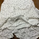 AQUA Bloomingdales White Dress with Black Stars XS Photo 7