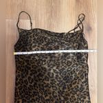 ZARA Animal Print Flowing Camisole Midi Slip Dress Green/Black Size S Photo 1