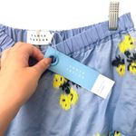 Tanya Taylor Lara Floral Midi A-Line Skirt Blue/Yellow NWT Small Photo 3