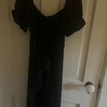 Altar'd State  Fancy Black Romper with bow in the back  Photo 8