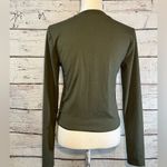 Forever 21  Long Sleeve Henley Olive Green-Large Photo 1