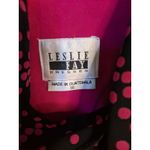 Leslie Fay  Pink Covered Button Blouse with Scarf‎ Size 10 Photo 5