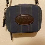 Vintage Longaberger Collector’s Club Striped Purse W Crossbody Strap Blue Photo 1