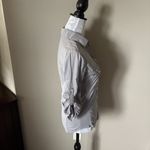 James Perse Standard  Womens 2 Contrast Ribbed Surplus Shirt Top Gray XSmall Photo 2