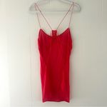 Victoria's Secret  Red Sheer Open Back Sexy Chemise Lingerie Rhinestone Strap XL Photo 1