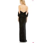 Mac Duggal Sequined Draped Sleeveless Keyhole Cowl Back Gown Women's 2 Photo 1