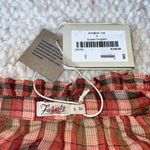 Faherty Annalise Blouse Top Organic Cotton Sunset Gingham Plaid Small Photo 8