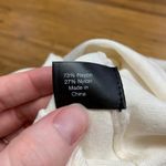 Lane Bryant  Turtleneck Top Womens Size 26 Cream Short‎ Sleeve Knit Keyhole Back Photo 6