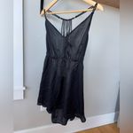 Victoria's Secret Victoria’s Secret Black Gold Bead Sheer Strappy Low Back Chemise Size Large Photo 12