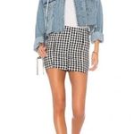 Free People  Femme Modern Gingham Plaid Mini Skirt High Waist Photo 2