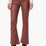Edikted Luna Faux Leather Flare Leg Pants Photo 2