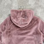 Athleta Ritual Jacket Winter Coat Hooded Full Zip Longsleeve Mauve Faux Fur M Photo 7