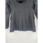 Miss Sixty Y2K Wool Military Hooded Pea Coat Sz S Double Breasted Goth Academia Photo 4