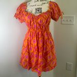 Show Me Your Mumu x Barbie Mini dress Sz XS Hot pink /Orange Photo 14